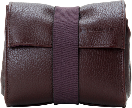 ARTISAN&ARTIST Bolsa Dobrável de Couro ACAM-77 - Castanho