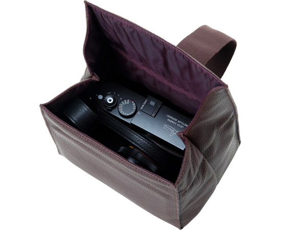ARTISAN&ARTIST Bolsa Dobrável de Couro ACAM-78 - Castanho