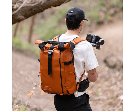 WANDRD Mochila de Viagem + Bolsa Organizadora PRVKE 21L - Laranja Sedona