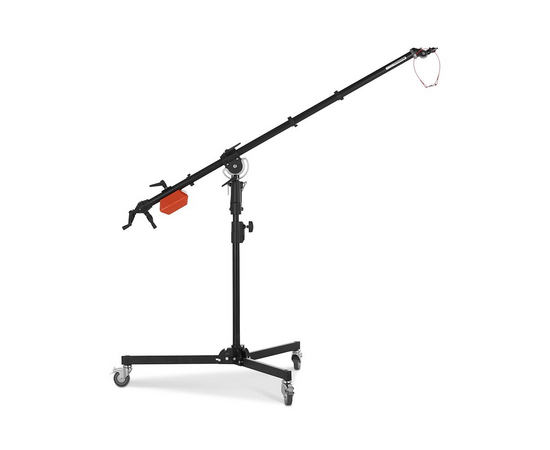 MANFROTTO Girafa Super Boom com suporte de coluna e rodas