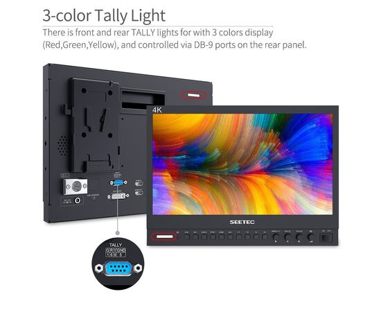 SEETEC Monitor P133-9HSD 13.3" SDI 4K HDMI