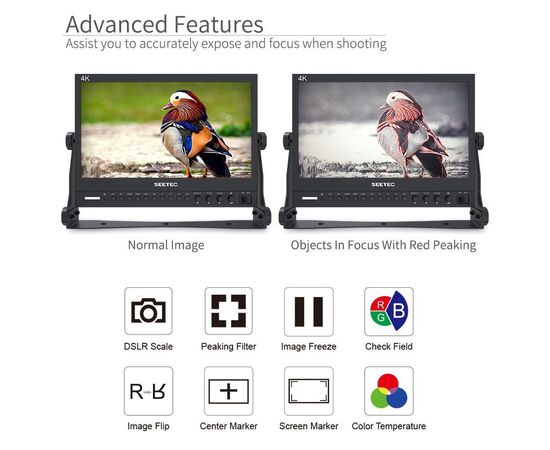 SEETEC Monitor P133-9HSD 13.3" SDI 4K HDMI