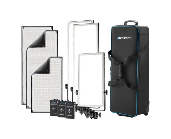 WESTCOTT Kit Painel LED Flexível Flex Cine Peter Hurley Bi-Color