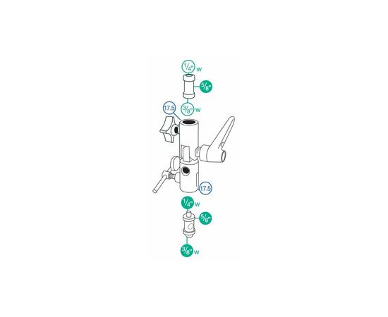 MANFROTTO Adaptador de Junta Esférica/Guarda-Chuva