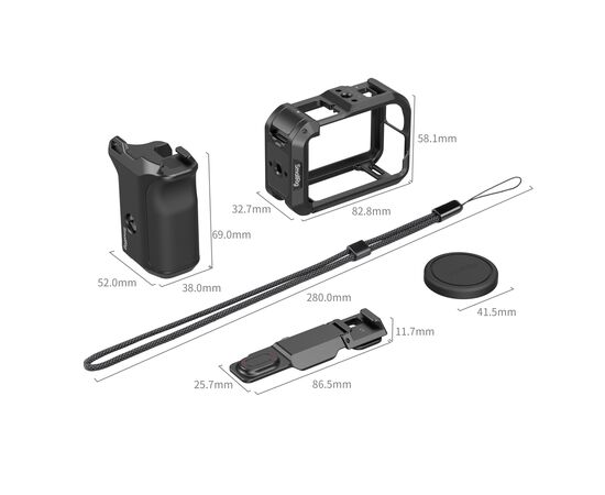 SMALLRIG 6037 Kit Básico Cage + Punho para DJI Osmo Action 6