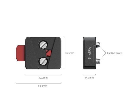 SMALLRIG 6021 Kit de Placa Quick Release para Sistema V-Mount