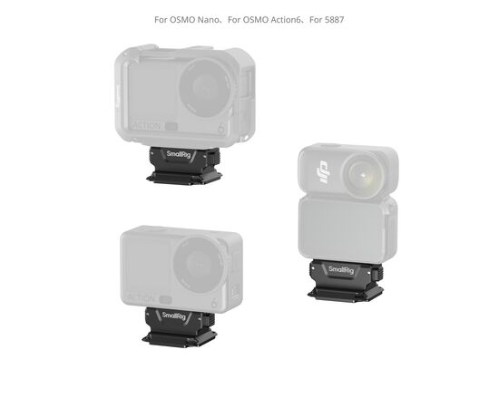 SMALLRIG 6014 Adaptador de Montagem em Arca-Swiss para DJI Osmo Action 6 / Osmo Nano