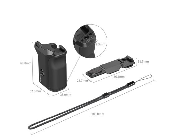 SMALLRIG 6259 Punho Lateral para Cages 5888 e 5887 -  DJI Osmo Action 6