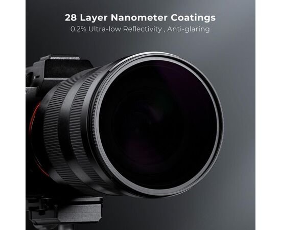 K&F CONCEPT Filtro solar Nano-X Series ND100000 - 58mm