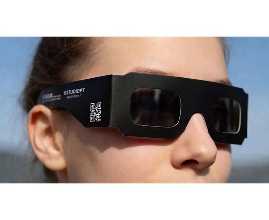 THE ECLIPSER  lote 200 Óculos para Eclipse Solar com Certificado ISO personalizáveis