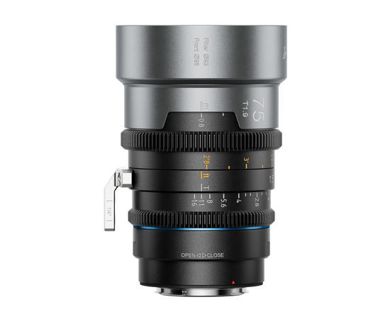 SIRUI IronStar 75mm T1.9 Anamórfica 1.5x PL-Mount / Canon EF - Blue Flare