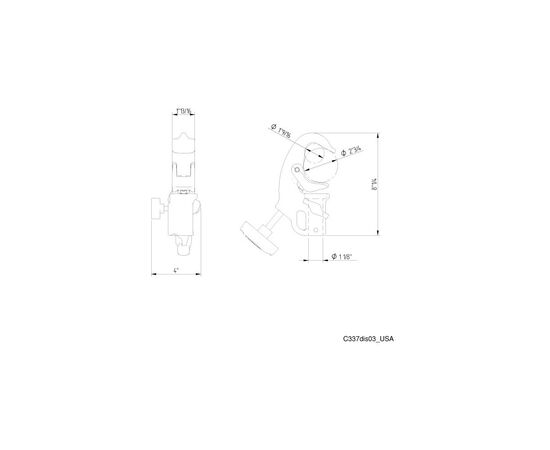 MANFROTTO Grampo de Ação Rápida Avenger Junior  28 mm/1 1/8''