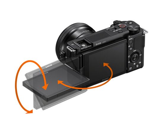 SONY Câmera Vlogging ZV-E10 + PZ 16-50mm f/3.5-5.6 OSS II