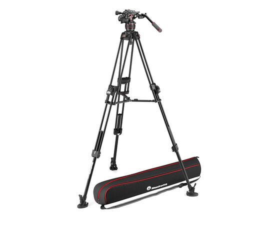 MANFROTTO Série Nitrotech 608 com Tripé Duplo de Alumínio 645 Fast Twin