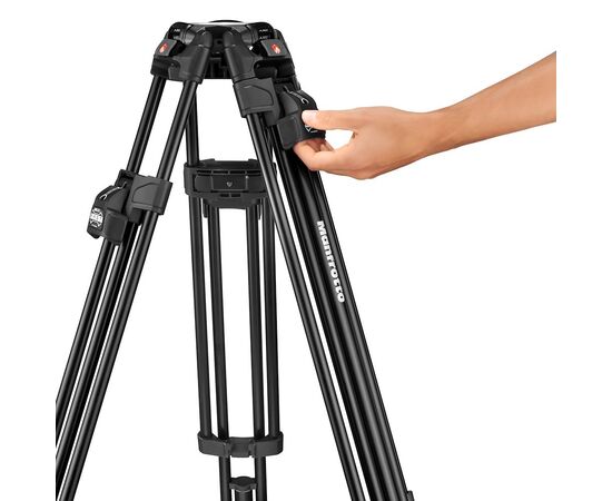 MANFROTTO Série Nitrotech 608 com Tripé Duplo de Alumínio 645 Fast Twin