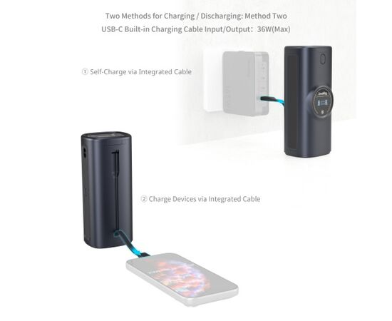 SMALLRIG 5110 Powerbank/Estojo de Carregamento Baterias EN-EL15c 13600mAh