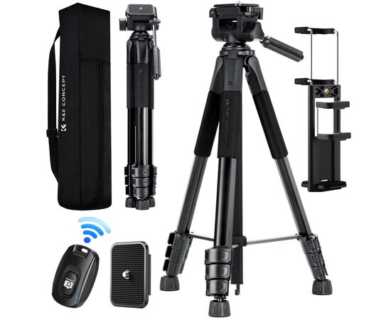 K&F CONCEPT Tripé S254A3 com Cabeça de Bola BV01