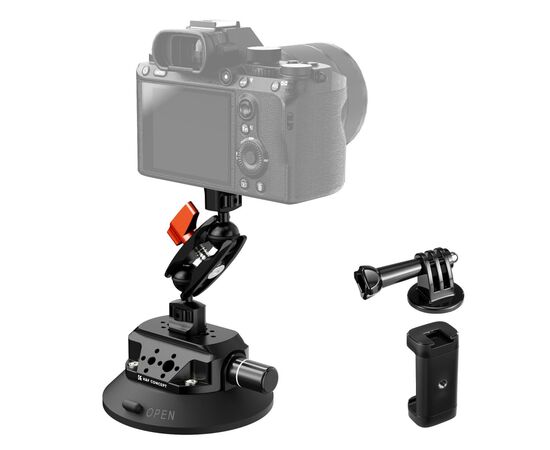 K&F CONCEPT Braço mágico com Ventosa para Action Cams