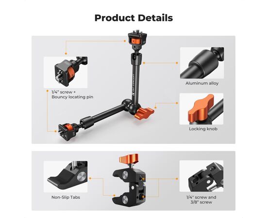 K&F CONCEPT Braço Mágico MS33