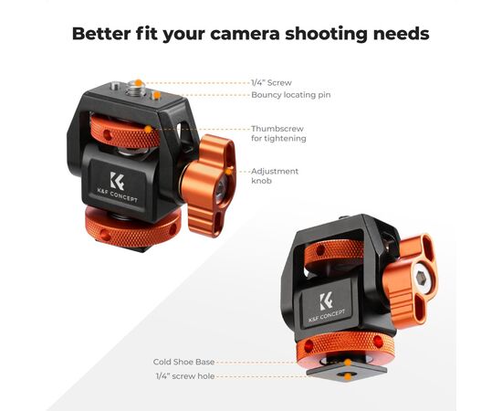 K&F CONCEPT Suporte de Monitor para Sapata