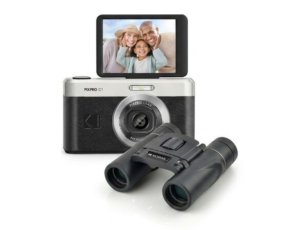 KODAK Kit Camerta Compacta Pixpro C1 + Binóculos BCS200