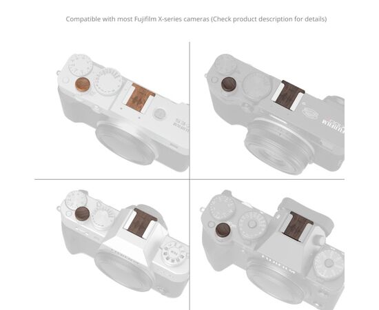 SMALLRIG 6240 Kit Tampa Hot Shoe e Botão de Obturador Fujifilm - Walnut