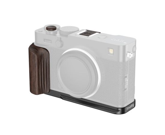 SMALLRIG 6237 L-Bracket com Punho de Madeira para Fujifilm X-E5 - Ebony/Preto