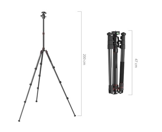 SMALLRIG 5630 Tripé/Monopé de Alumínio com Cabeça de Bola
