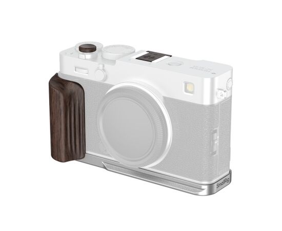 SMALLRIG 6236 L-Bracket com Punho de Madeira para Fujifilm X-E5 - Ebony/Prata