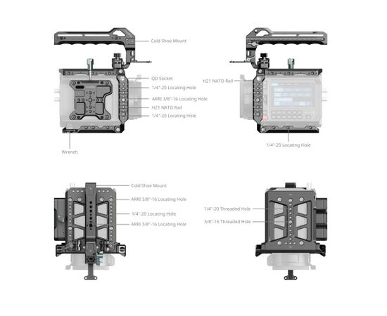 SMALLRIG 5281 Cage Kit Blackmagic PYXIS 6K/12K