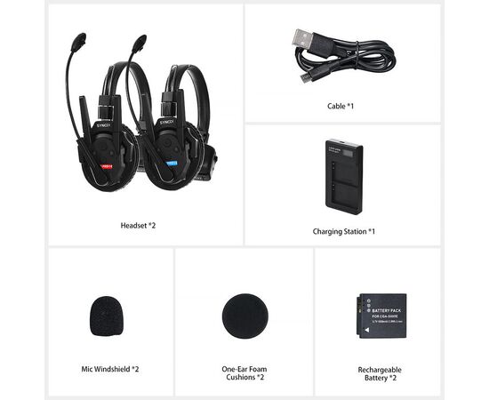 SYNCO Intercomunicador Wireless Xtalk XPRO 2SYNCO Intercomunicador Wireless Xtalk XPRO 2