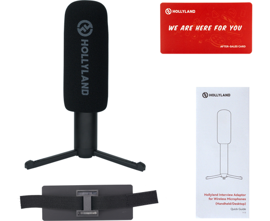 HOLLYLAND Interview Adapter 2 em 1 para Microfones Wireless Handheld e Desktop