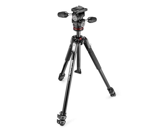 MANFROTTO Kit de Tripé de Alumínio 190X, 3 Seções, Cabeça Esférica de 3 Vias 804
