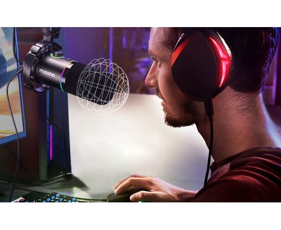 MAONO Microfone Dinâmico PD200XS - Preto