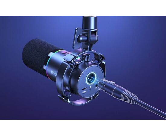 MAONO Microfone Dinâmico PD200XS - Preto