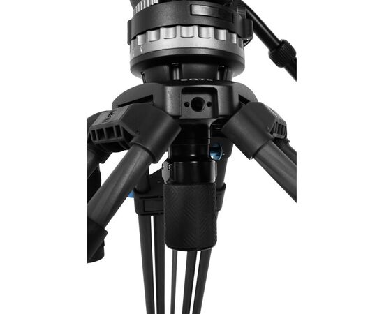 SIRUI Tripé de Carbono SQ75 com Cabeça de Fluida VHS-10 + Mid-Level Spreader SV-FM