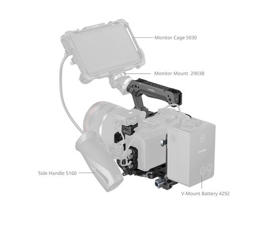 SMALLRIG 6381 Kit V-Mount Cage HawkLock Quick-Release Canon EOS R6 V