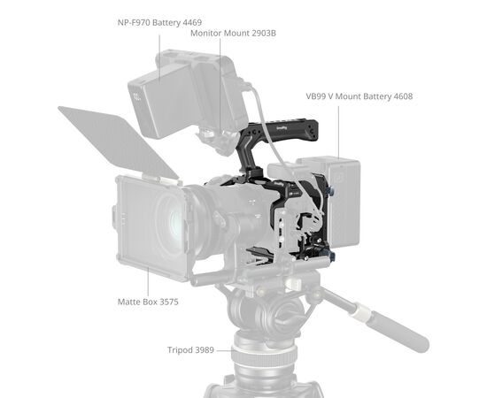 SMALLRIG 6381 Kit V-Mount Cage HawkLock Quick-Release Canon EOS R6 V