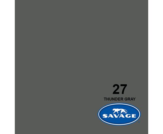 SAVAGE Fundo de Papel Thunder Gray #27 - 2.72x11m