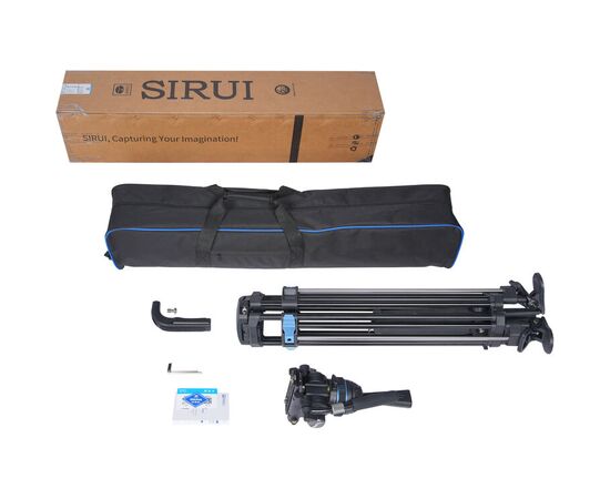 SIRUI Tripé de Alumínio SQ75A com Cabeça Fluida S5-X