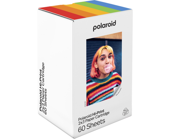 POLAROID Papel Instantâneo Autocolante 2x3 Hi-Print - 60folhas