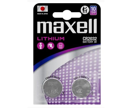 MAXELL Pilha de Lítio CR2032 3V - 2 unidades