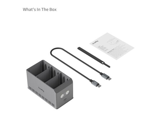 SMALLRIG 6502 Hub de Carregamento para Baterias DJI Mini 3/4/5 Pro 100W