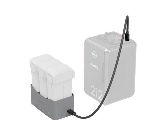 SMALLRIG 6501 Hub de Carregamento para Baterias DJI Mini 3/4/5 Pro 65W