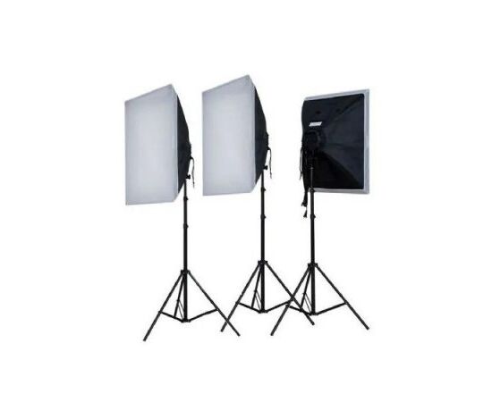 FALCON EYES Kit Daylight Softbox LED (3x 55W)
