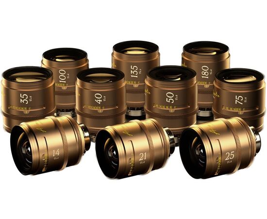 DZOFILM Kit Cine Arles Lustre Vista Vision 14/21/25/35/40/50/75/100/135/180mm PL Mount