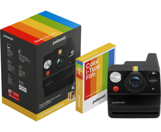 POLAROID Now+ Generation 3 Bundle (8 Fotos) - Preto