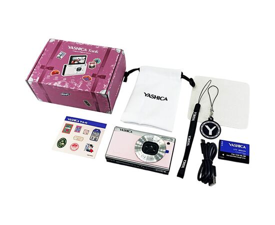 YASHICA Câmera Compacta Digital Tank - Rosa