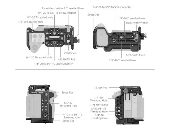 SMALLRIG 6774 Cage Modular Sony FX5