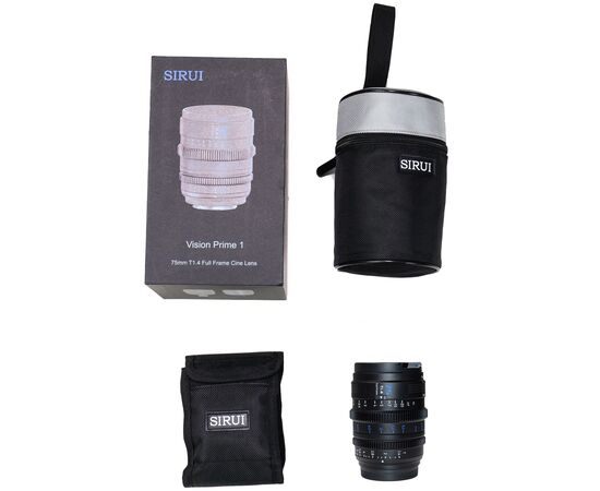 SIRUI Vision Prime 75mm T1.6 com Baioneta Intercambeável - Preto